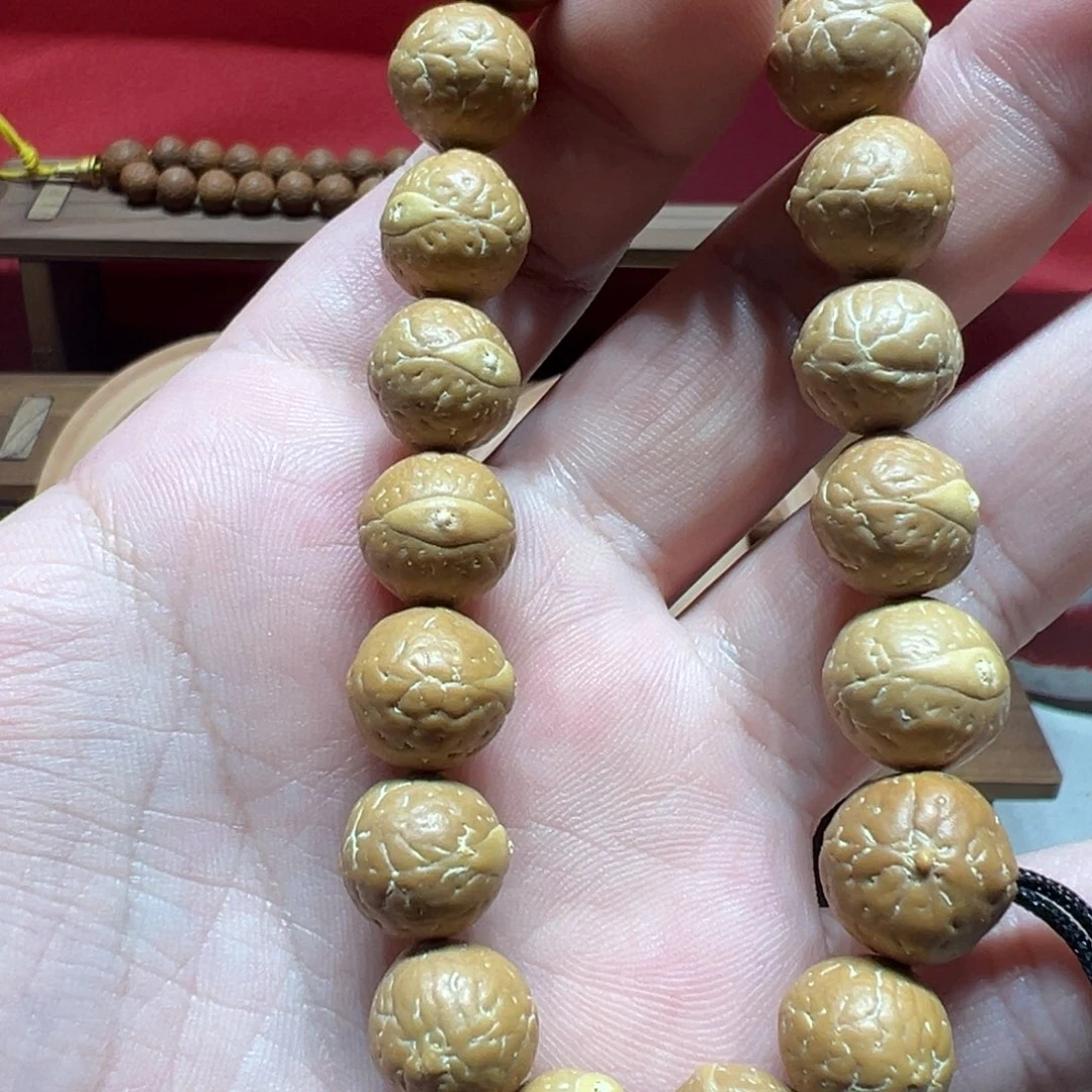留***余手串凤眼菩提13.5mm尼泊尔凤眼菩提两条