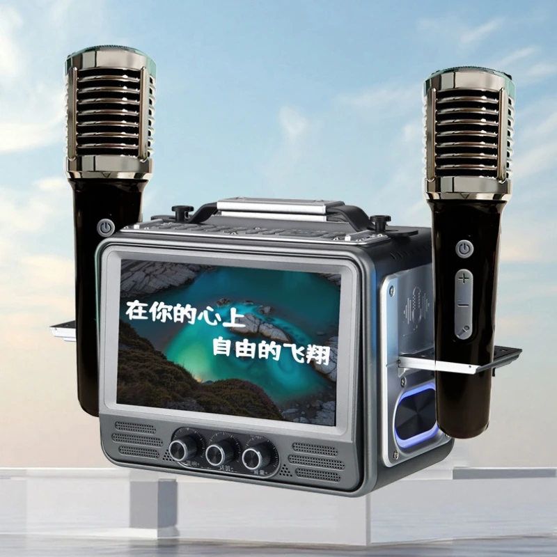 【今天送2个话筒】夏新无线网视频播放器户外广场舞音箱K歌低音炮