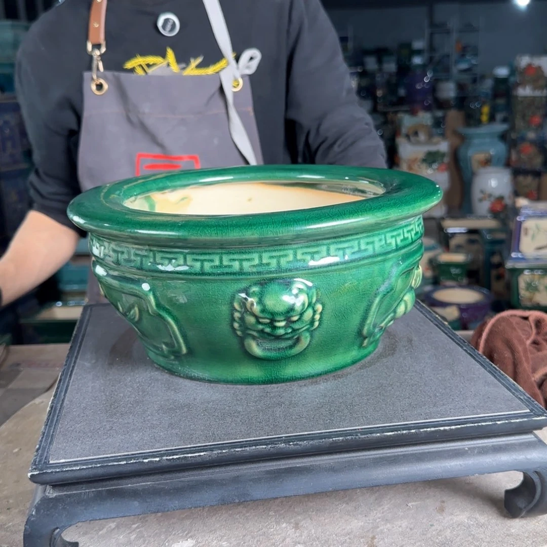 一风堂石湾花盆。微瑕