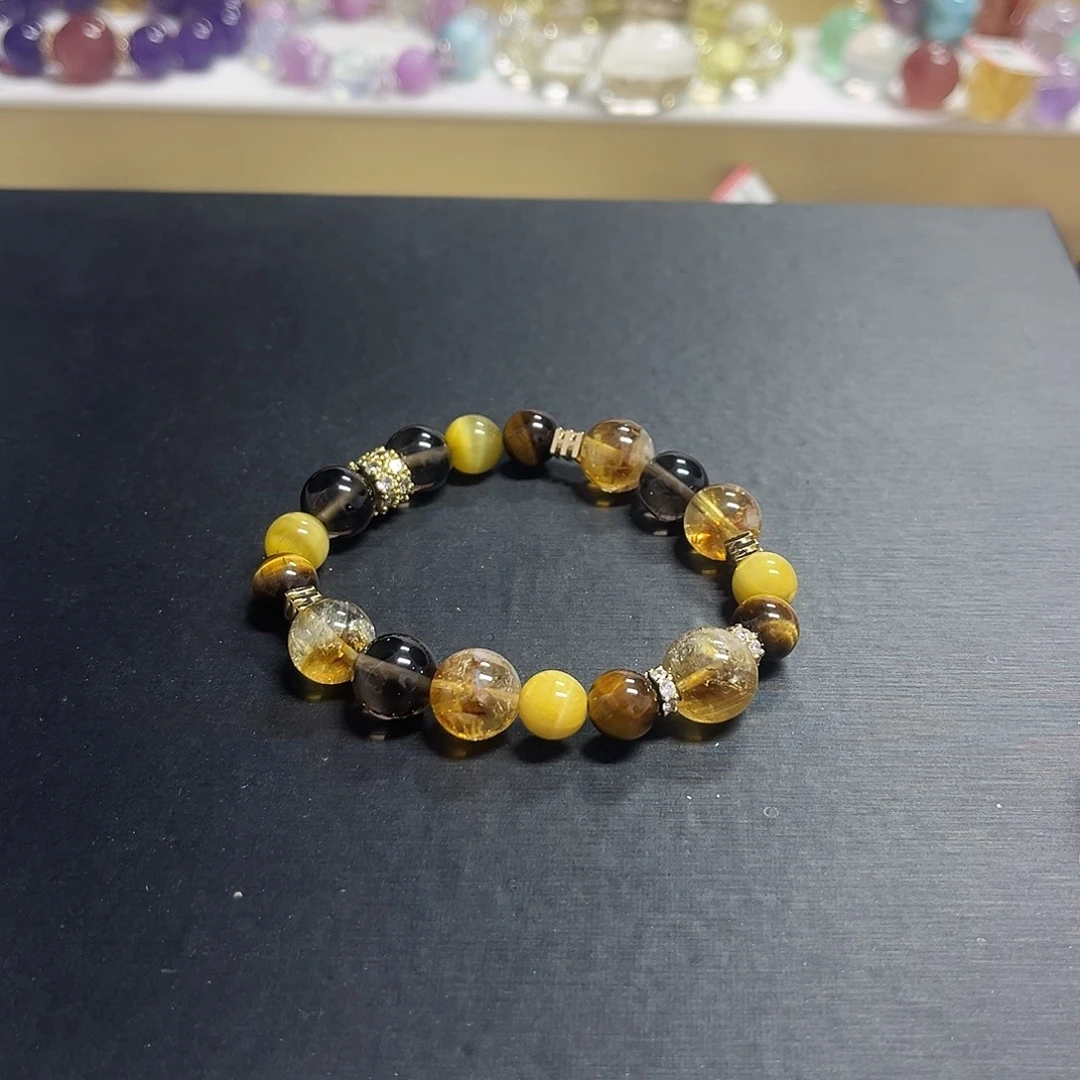 手链未镶嵌水晶小金霸手串