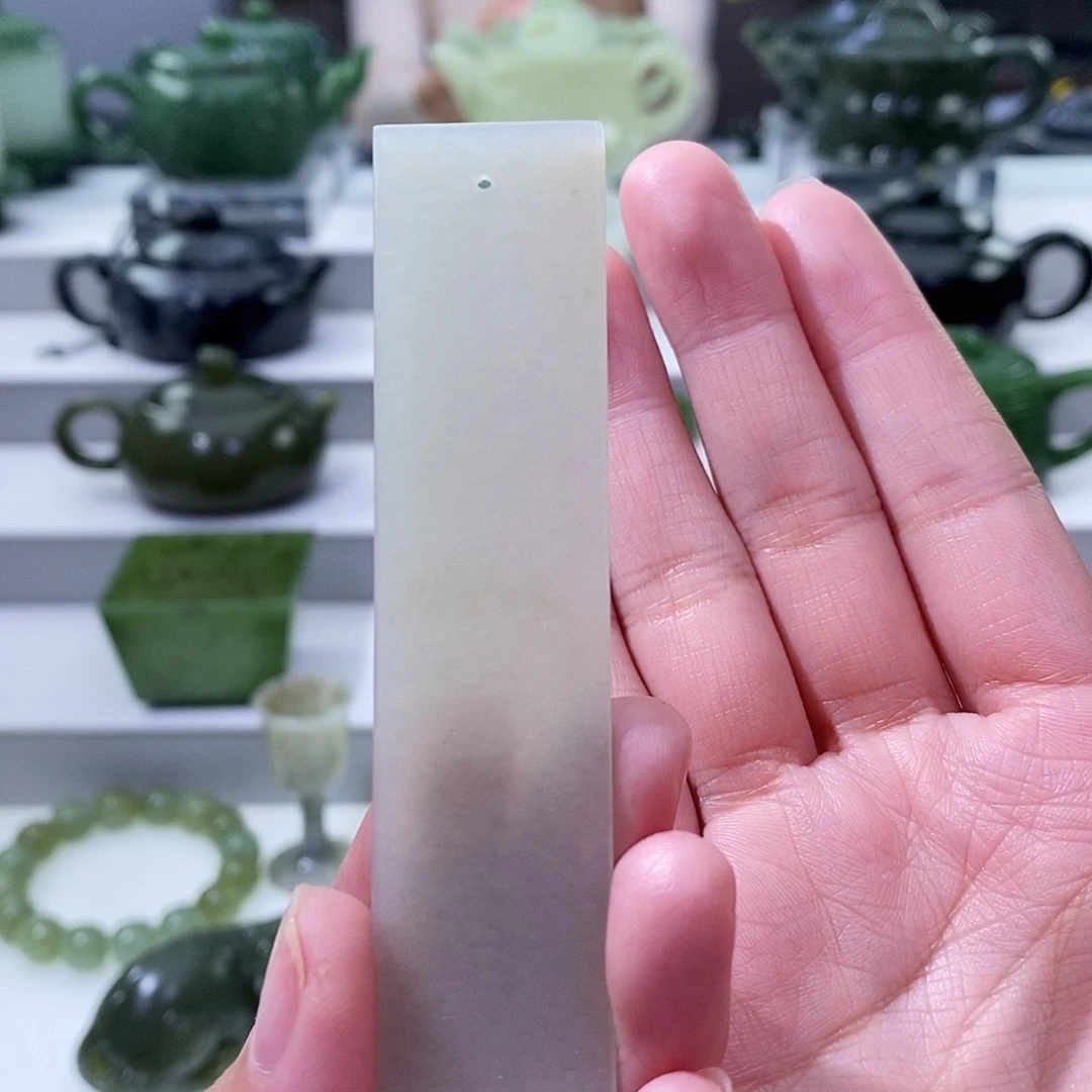 和田玉未镶嵌挂件书签