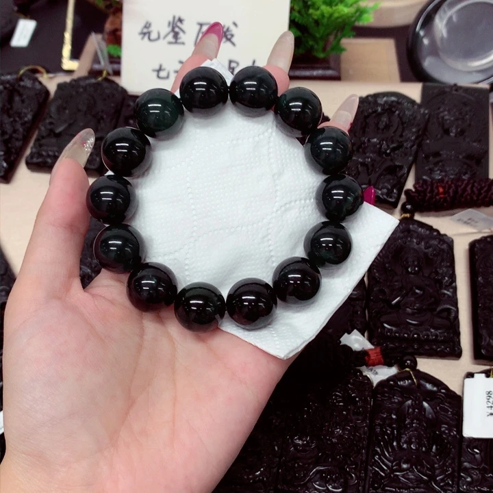 未镶嵌挂件翡翠天然a货钢琴黑挂件