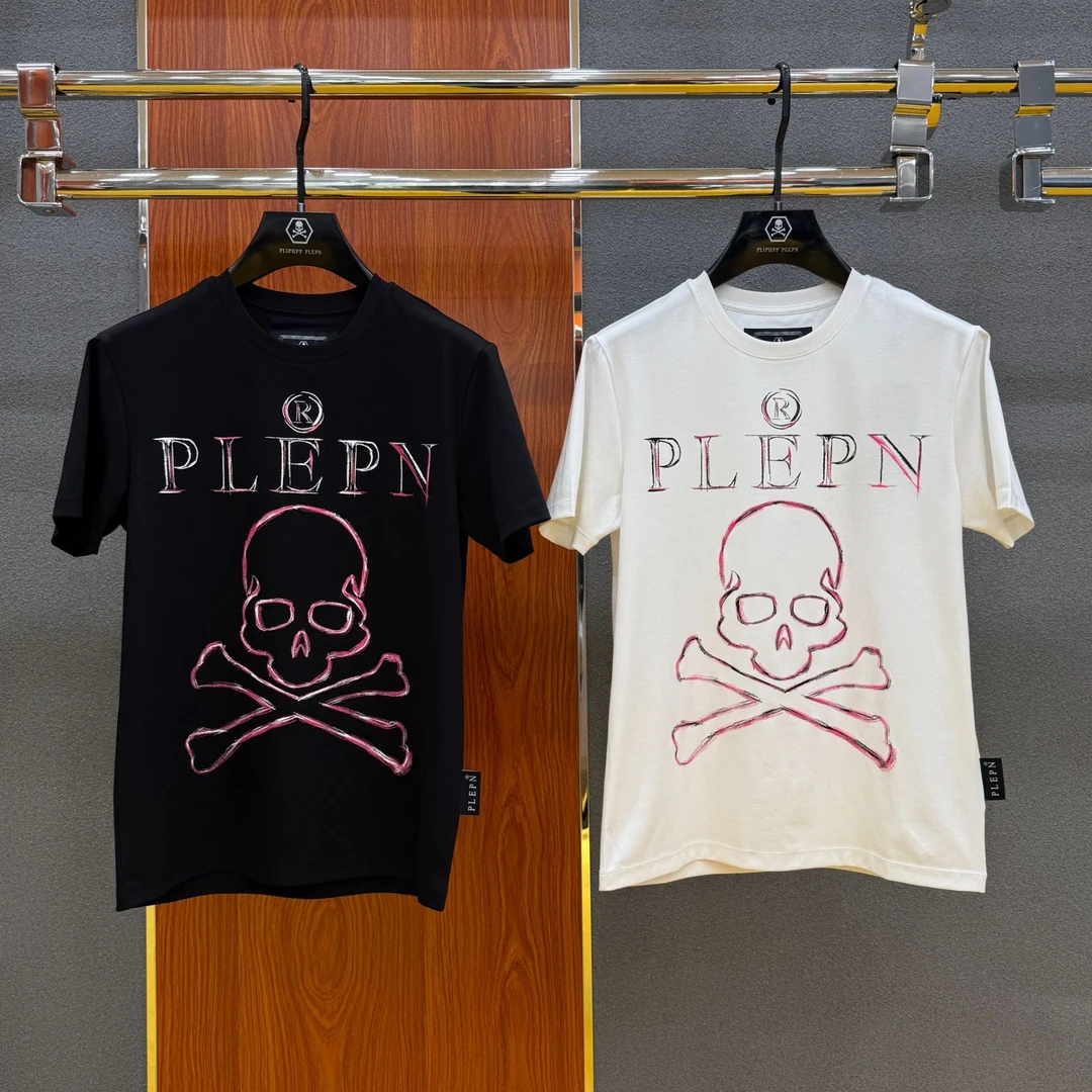 PLIPHPP PLEPN正品PP新款经典骷髅头高端男士潮流修身短袖T恤1681