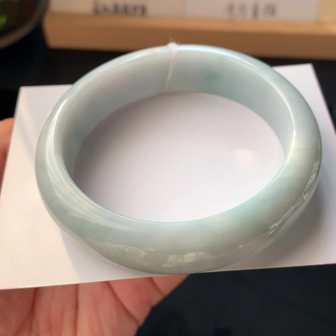 翡翠未镶嵌手镯28号57.8-14.9-8超级强推