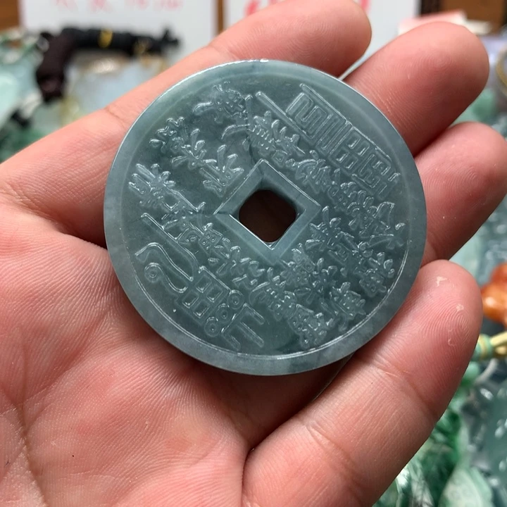 翡翠颈饰未镶嵌保真天然a货翡翠