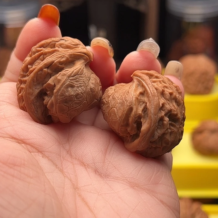 文玩核桃吊坠宫灯蛇 全品 尖部浮黄