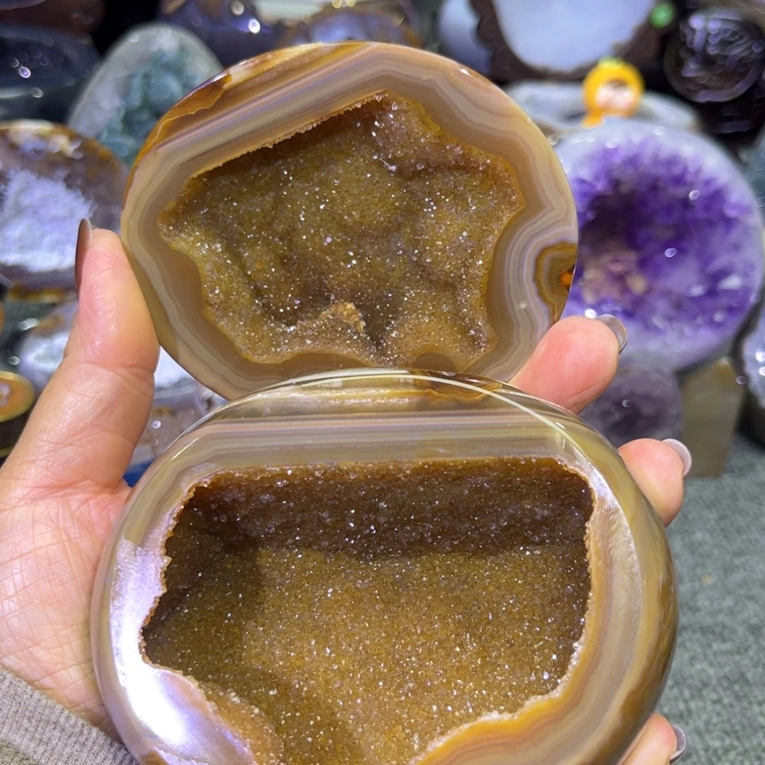 紫晶摆件未镶嵌水晶