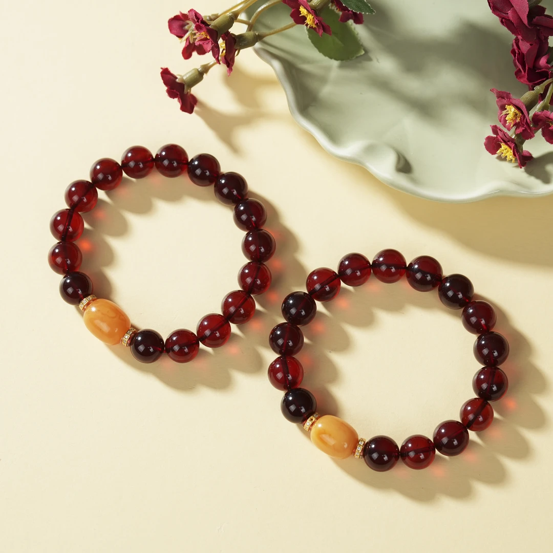 【云上叙】血珀DIY手串-多样性发其一-10mm-V91155-M（甄选）