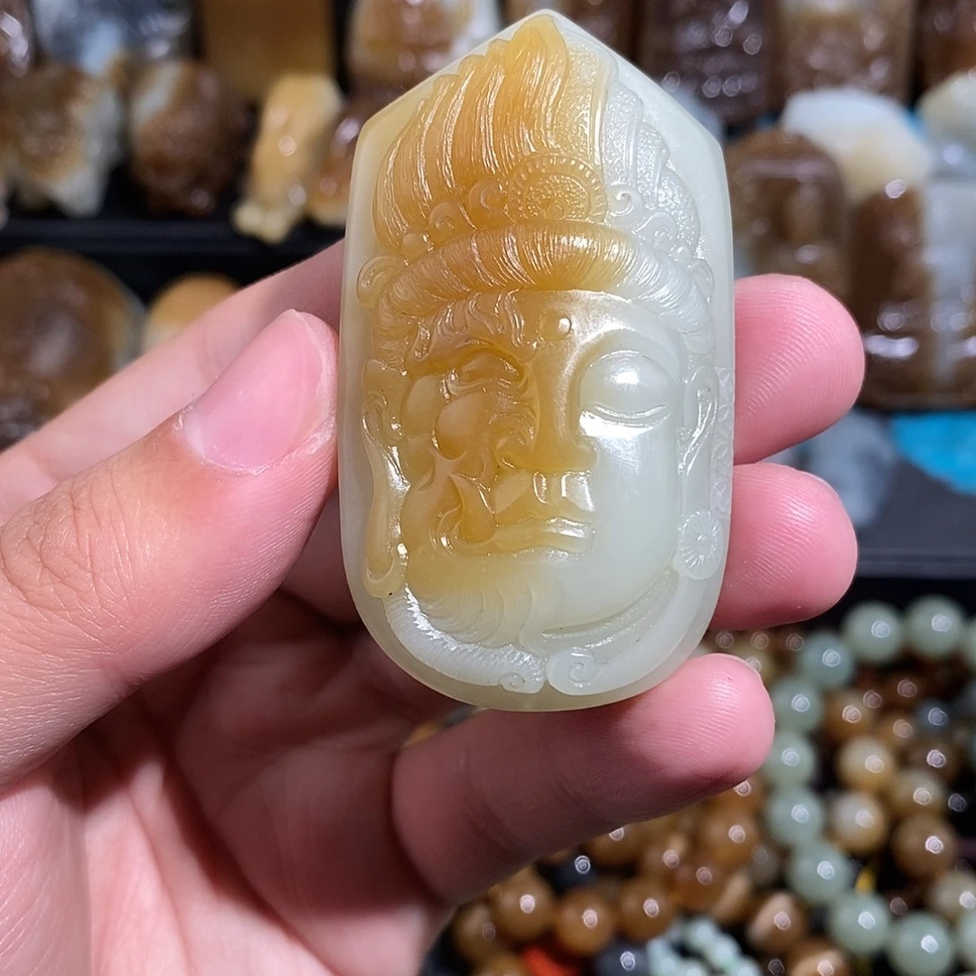 和田玉未镶嵌挂件