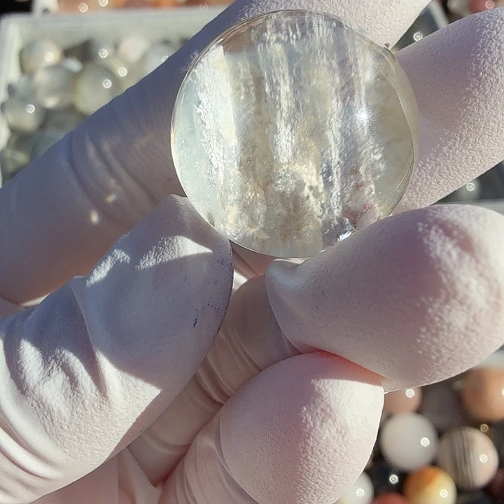 t***-水晶未镶嵌珠宝半成品兔毛定制不 退换21.5mm