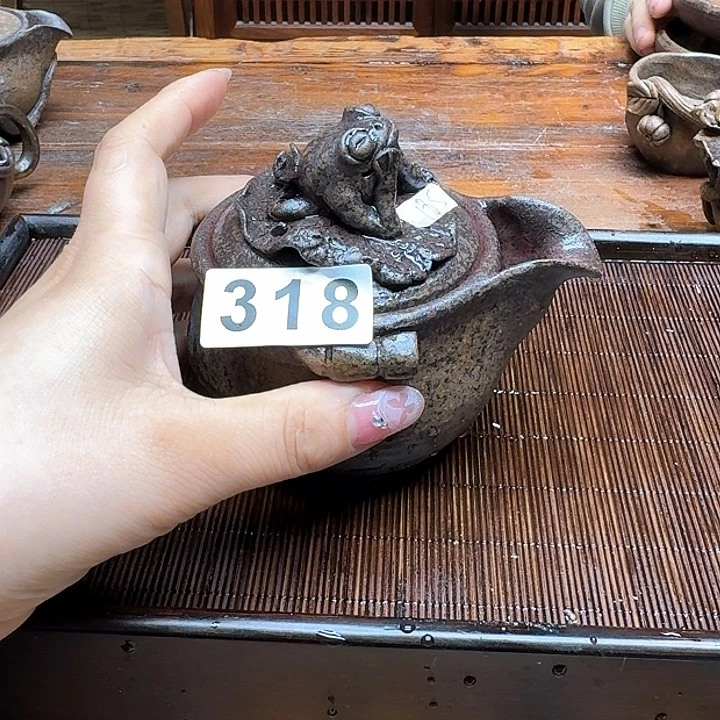 纯手工制作粗陶茶具