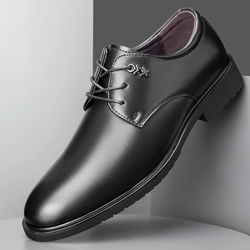 商务休闲皮鞋男士正装英伦驾车轻质