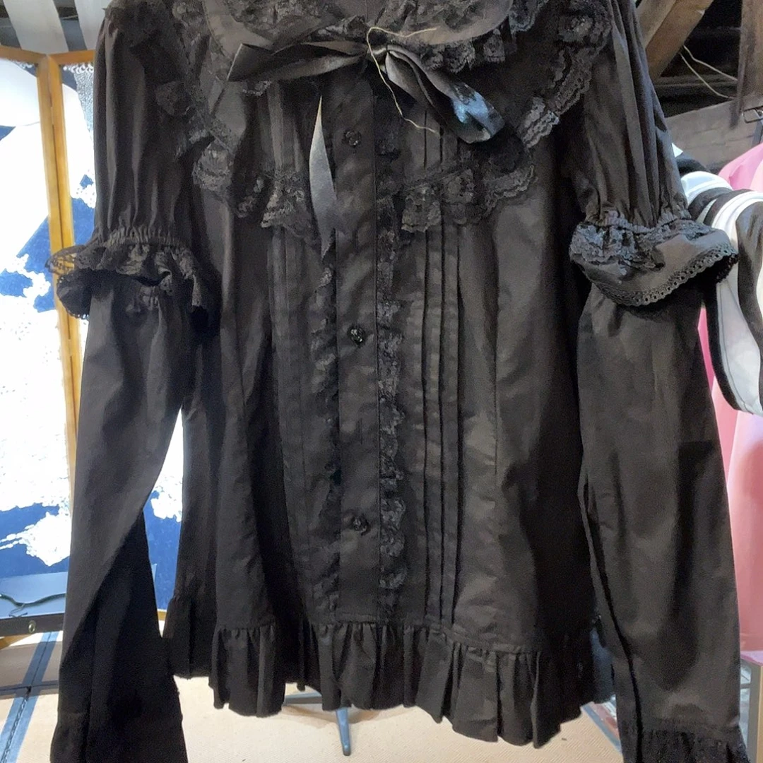 Acdc哥特黑色衬衫