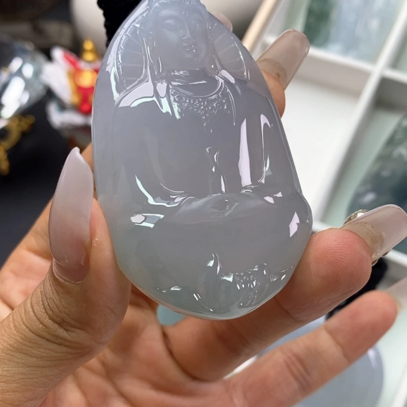 【闪购商品】翡翠未镶嵌颈饰籮*頭翡翠