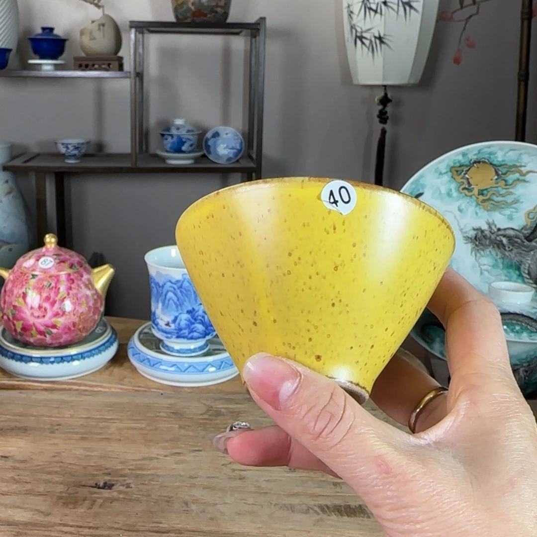 杯景德镇陶瓷柴烧多人