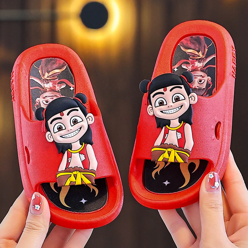 新款哪吒软底拖鞋儿童夏季居家防滑宝宝男童拖鞋男女童鞋