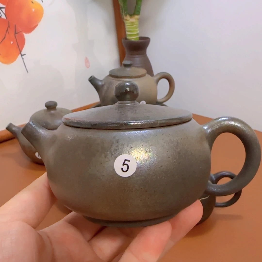 微瑕福利手工柴烧南宁红陶