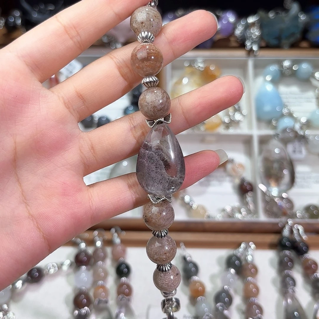 超***.水晶手串合金水晶