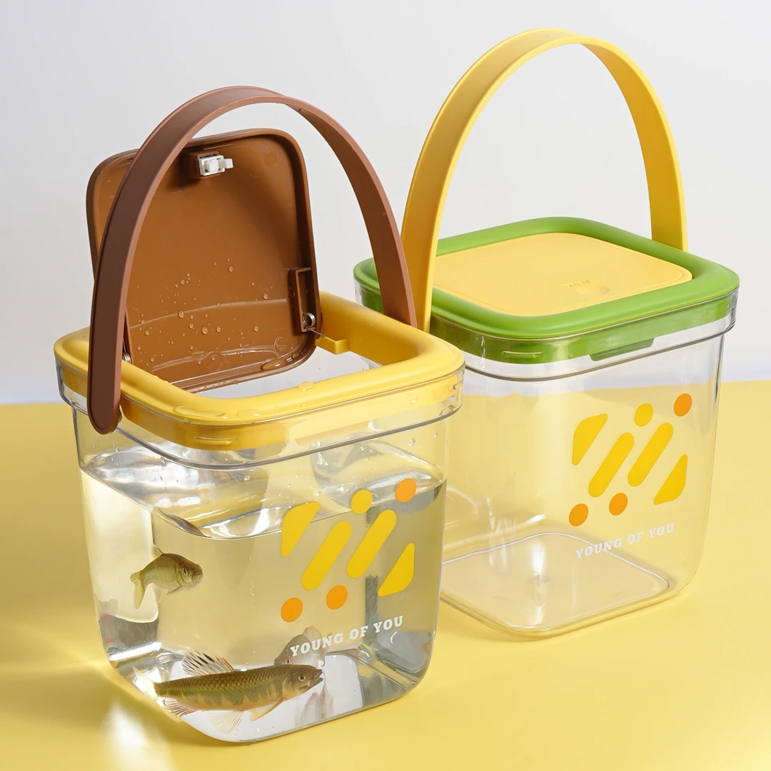 小物钓活鱼桶多功能透明装鱼桶溪流野溪流钓钓养鱼桶观鱼盒