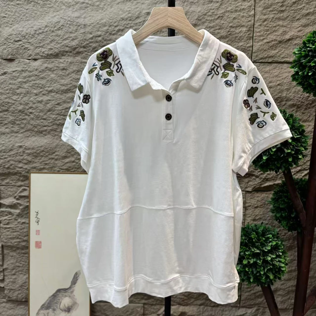 13349新款夏季休闲减龄宽松显瘦T恤