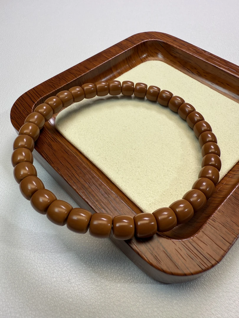木质手链 老挝红核核尖手串手工制6.7mm实心三花面无白文玩爆款