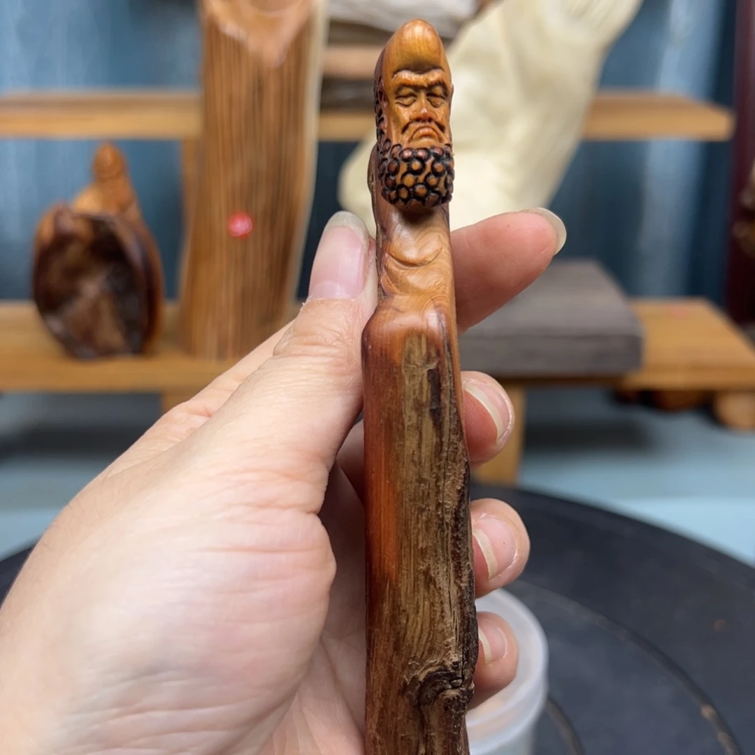 木崖柏木摆件手把件