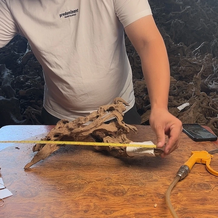 木鱼缸造景枯木根雕摆件68