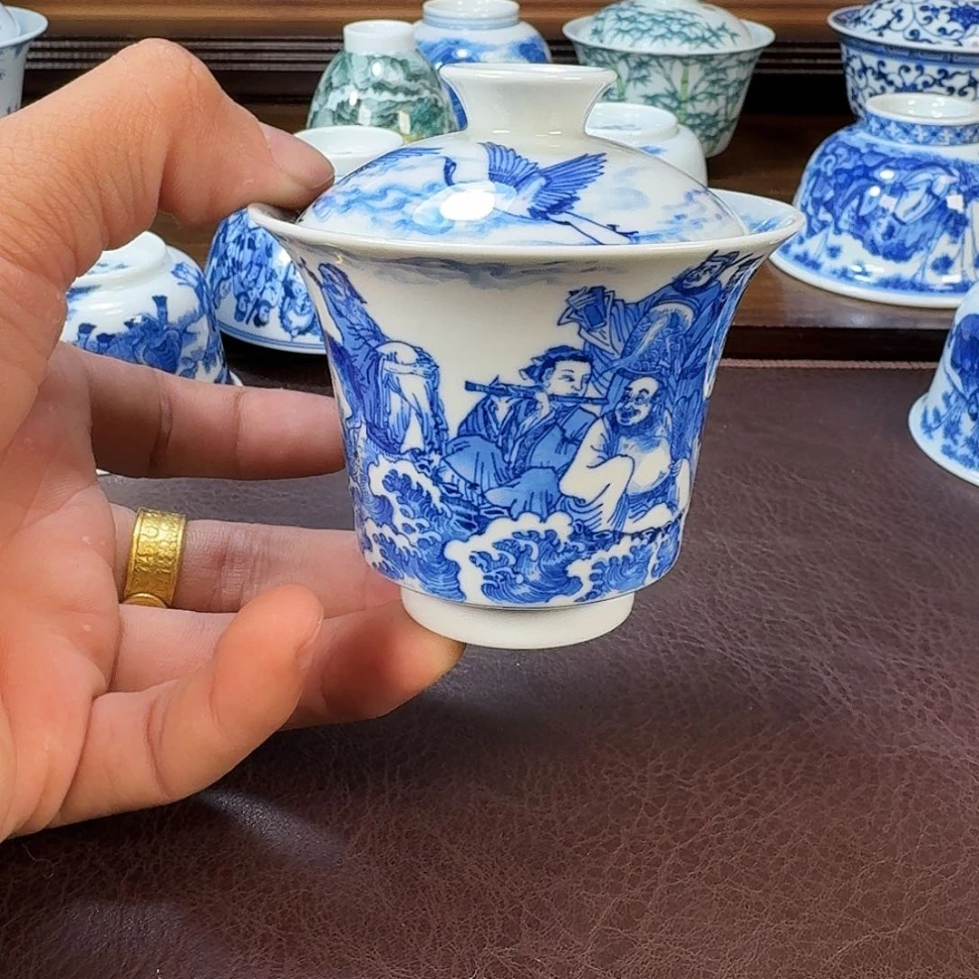 瓷片徐*现代景德镇陶瓷手绘茶具