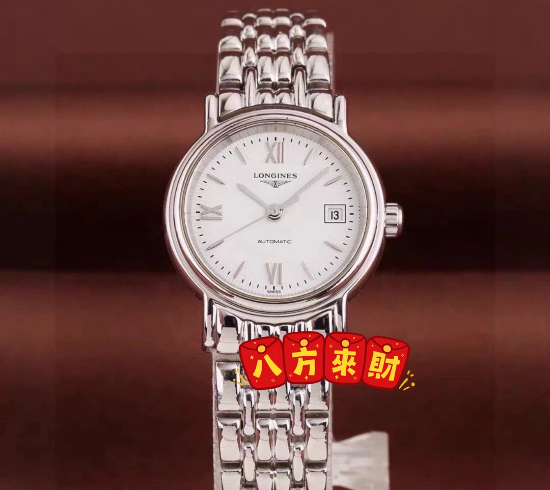 99新 Longines/浪琴 瑰丽321/白盘条丁罗马/表盘25.5/机械