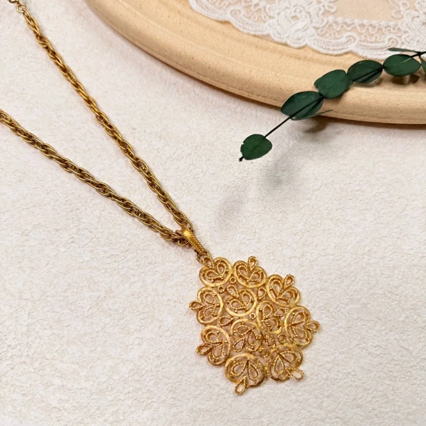 铜合金项链 【六六中古】孤品复古项链th8031链长50