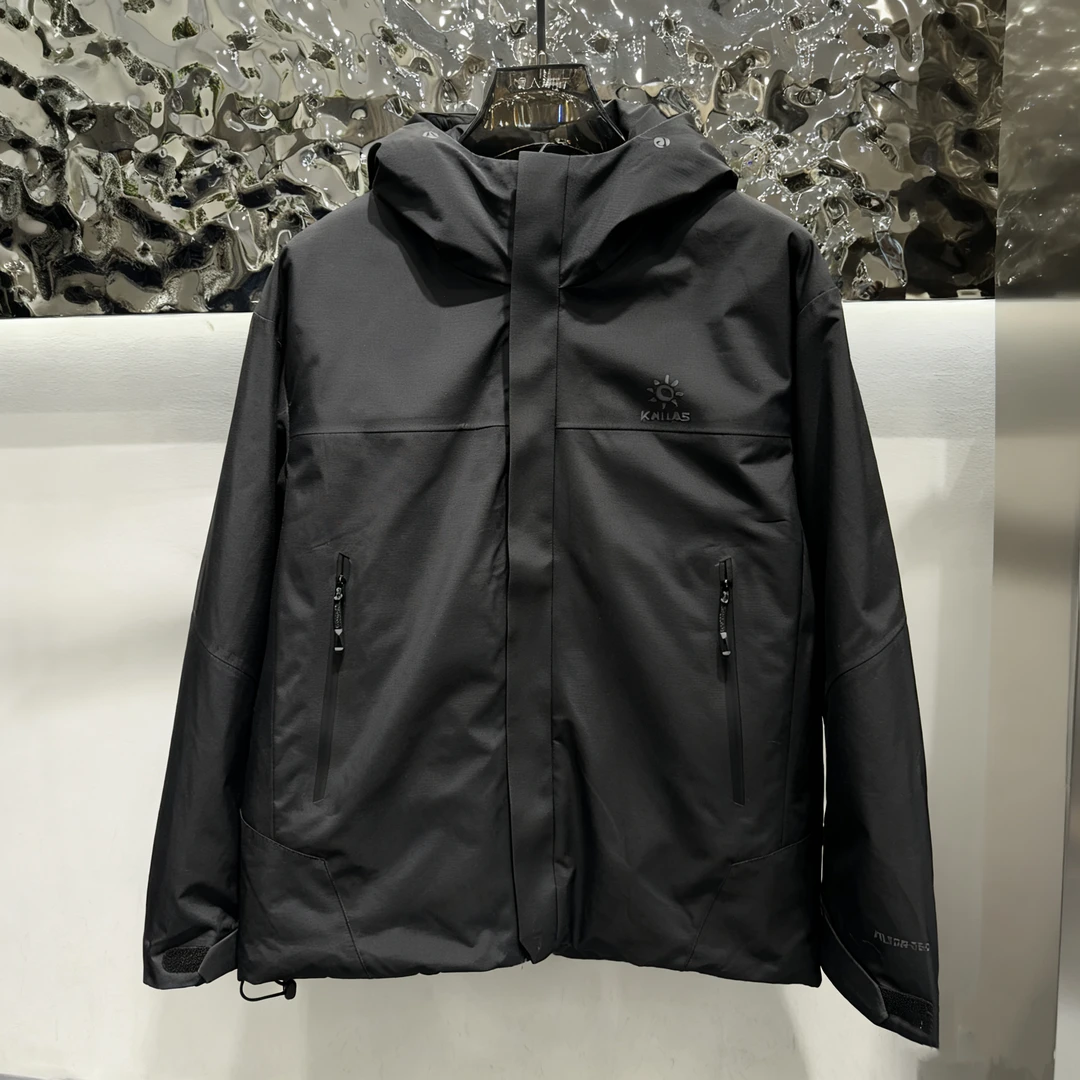 冬季户外防风防水连帽羽绒里料石墨烯白鸭绒秋冬款10180