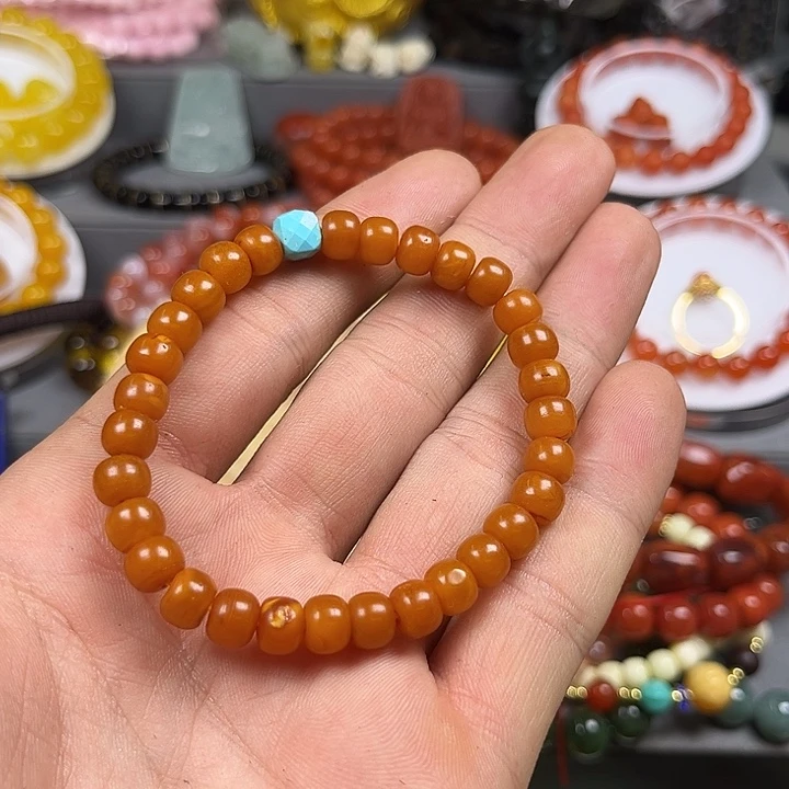 庞***老玛瑙/玉髓未镶嵌手链54977