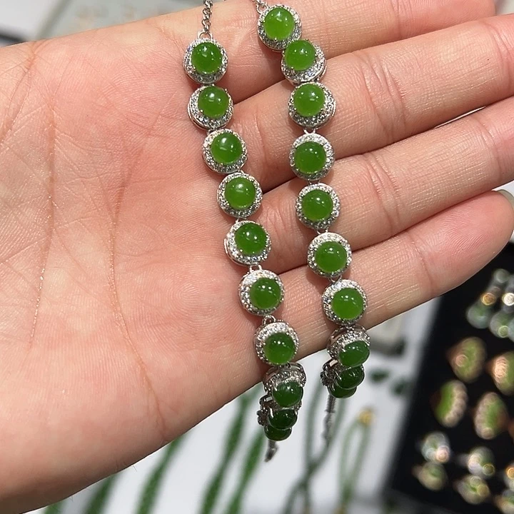 手链未镶嵌和田玉（碧玉）多样性发货拍一发一