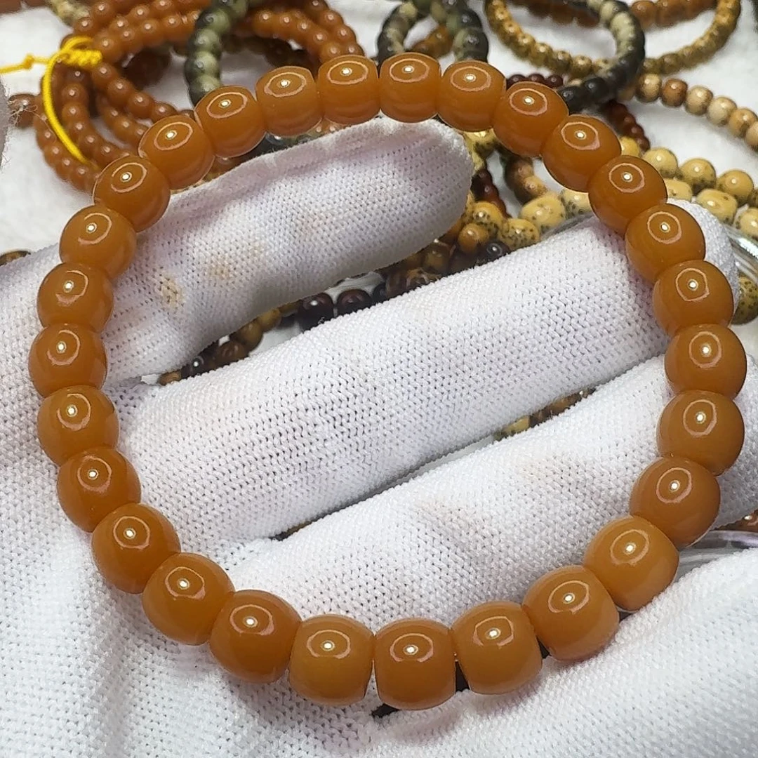 吊坠星月菩提8老料玉化菩提