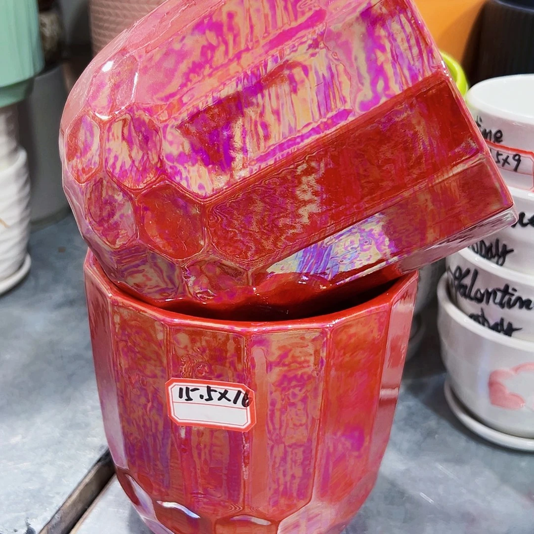 外贸尾单陶瓷花盆凑单10米包邮