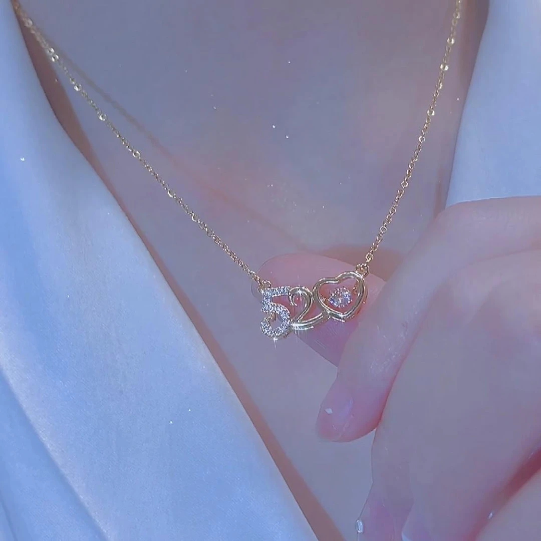 钛钢项链 2025新品灵动520项链女网红饰品锁骨链情人节礼物简约