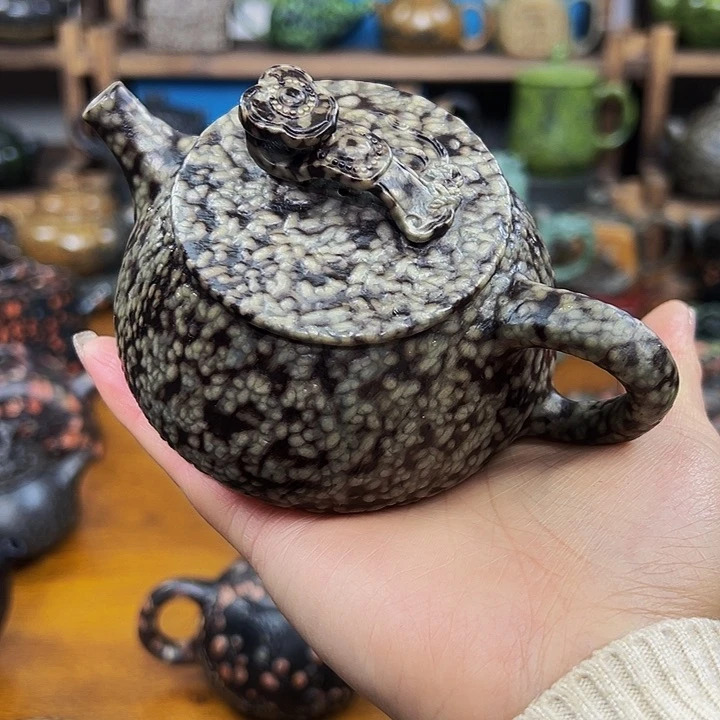 茶空间天然石料米粒石金**图