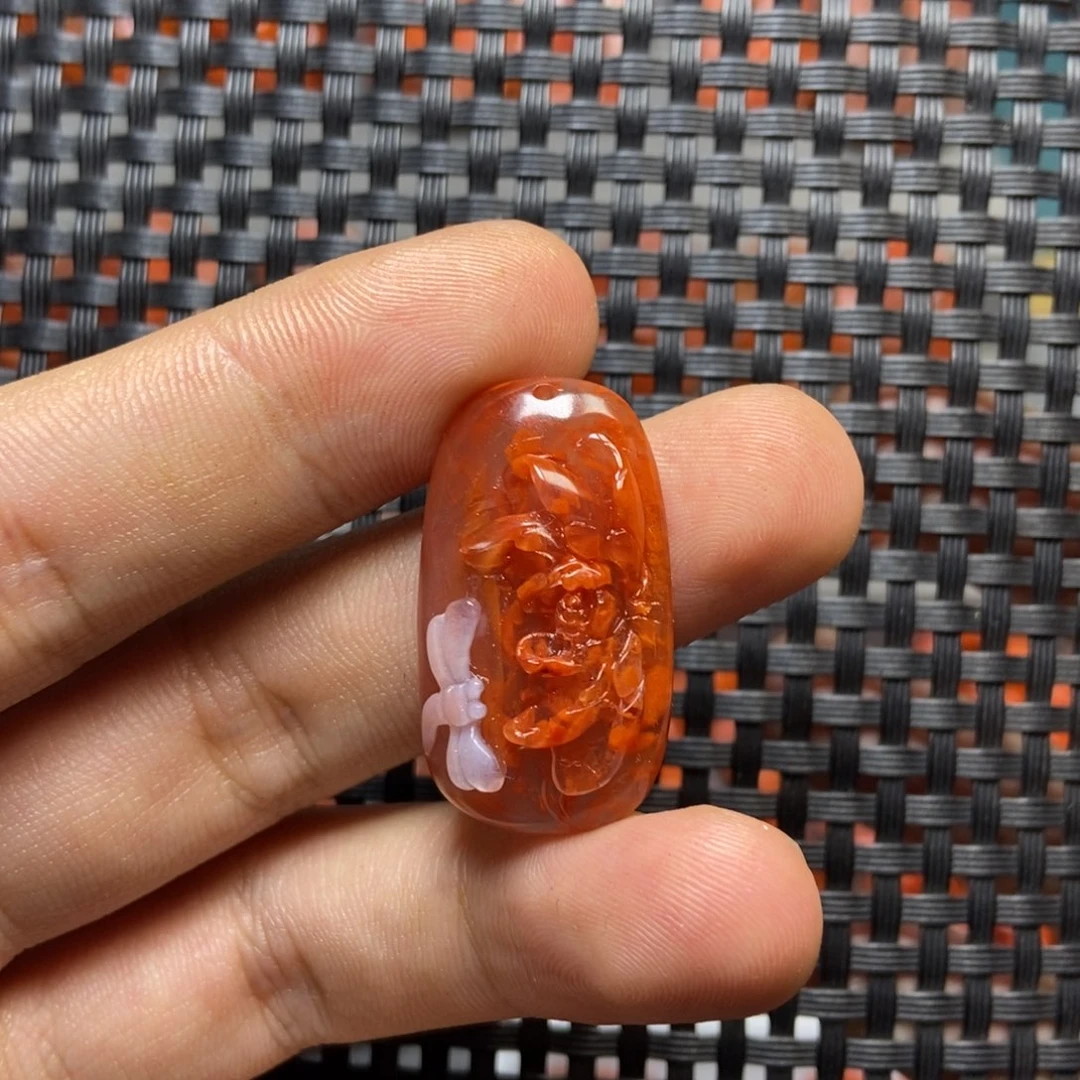 南红玛瑙未镶嵌吊坠(不含链)