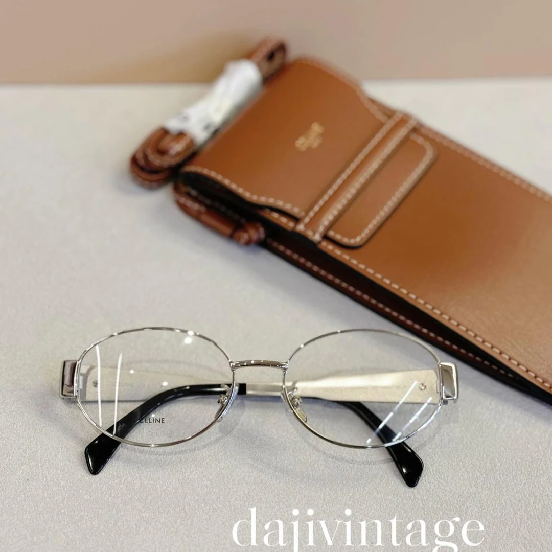 未使用 Celine/思琳 大吉中古/Celine瑟琳5014凯旋门银框眼镜