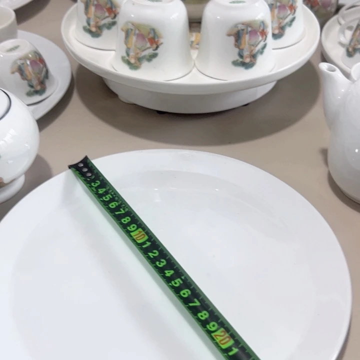 瓷片陶瓷制品白瓷托盘两个