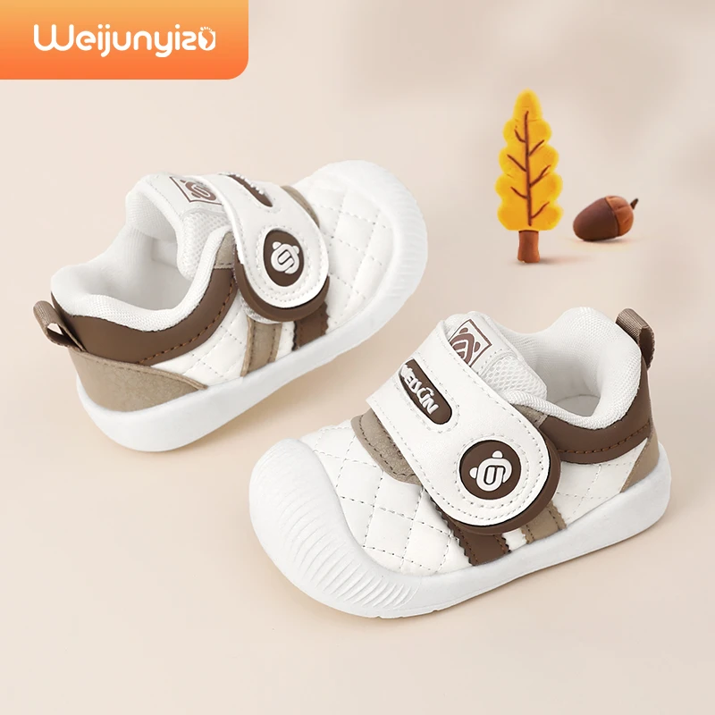 炜俊亿足学步鞋男宝宝鞋子春秋款婴幼儿鞋软底1一2-3岁男童机能鞋
