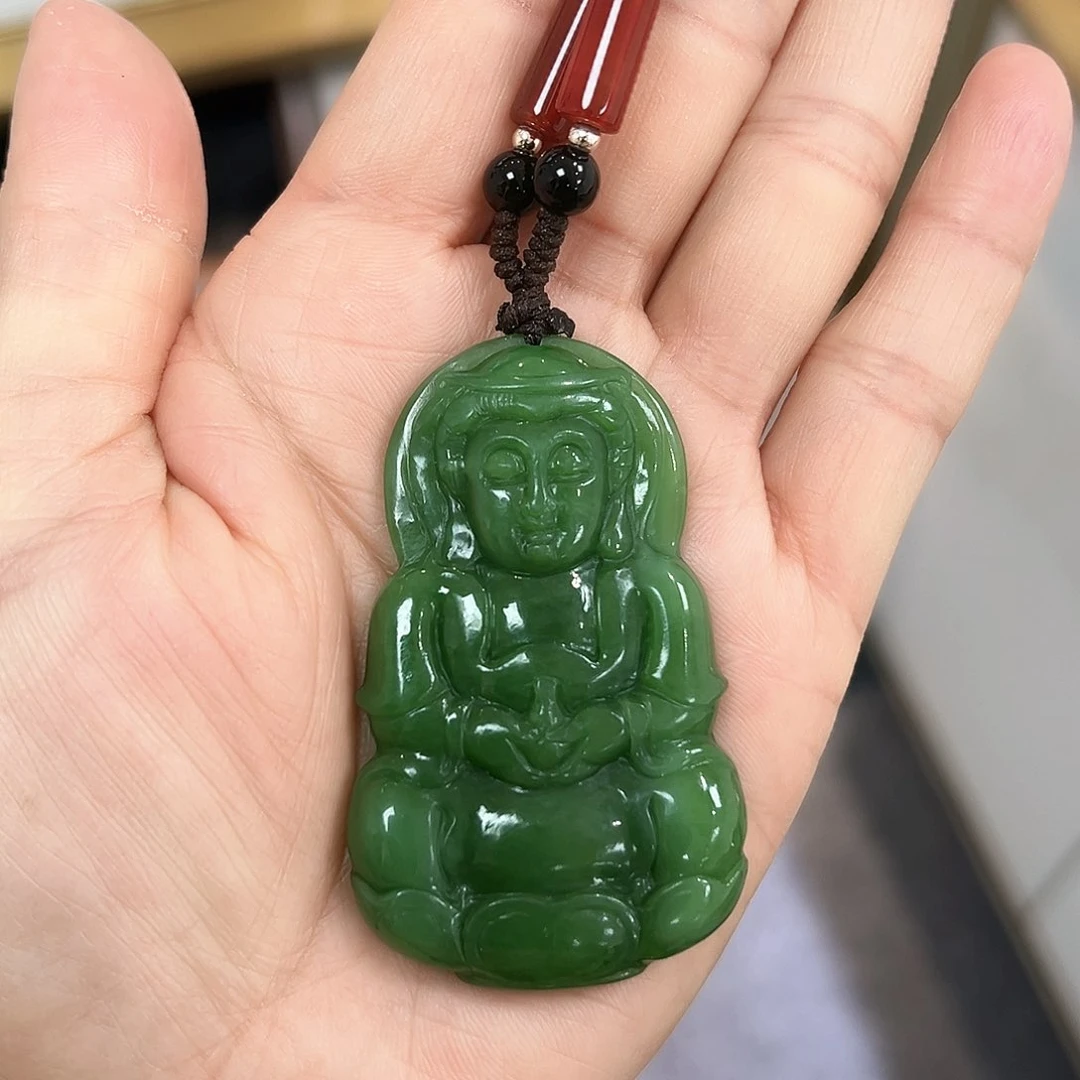 和田玉（碧玉）颈饰未镶嵌