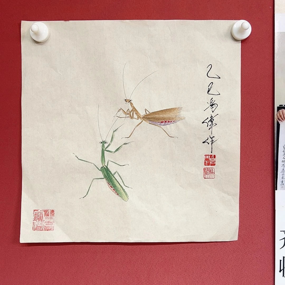 国画冯伟老师亲笔手绘作品慧