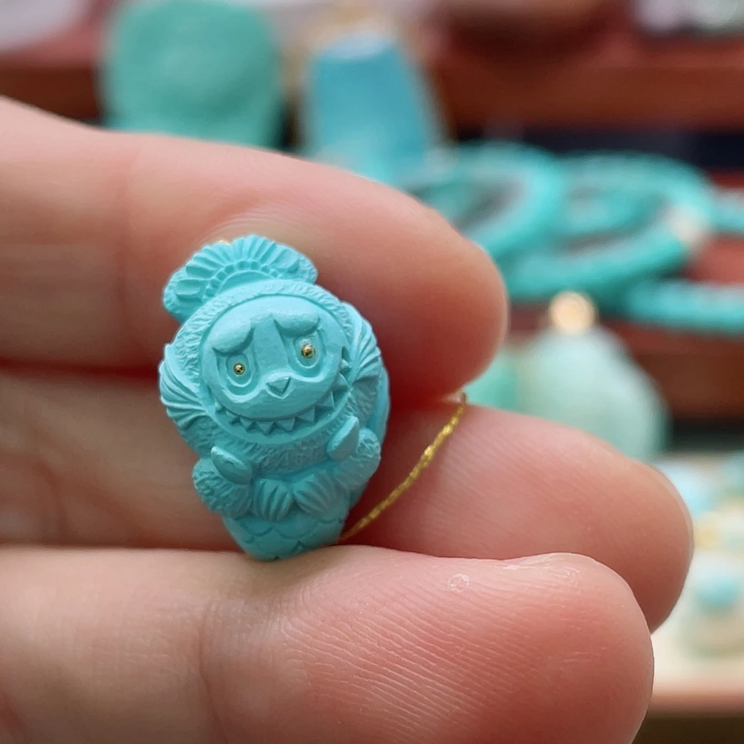 绿松石未镶嵌珠宝半成品