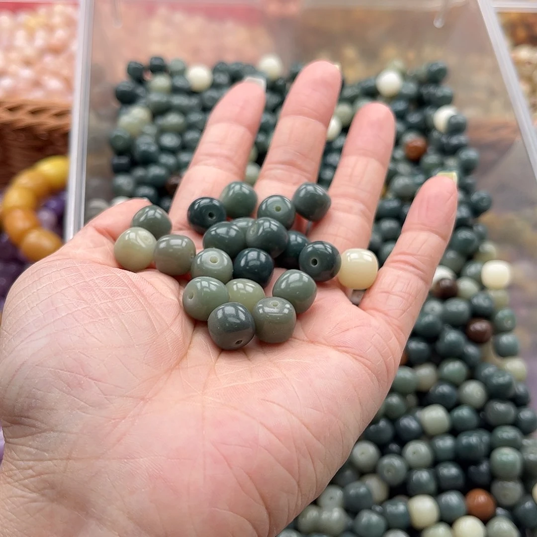 白玉菩提吊坠k/10mm/50+50颗