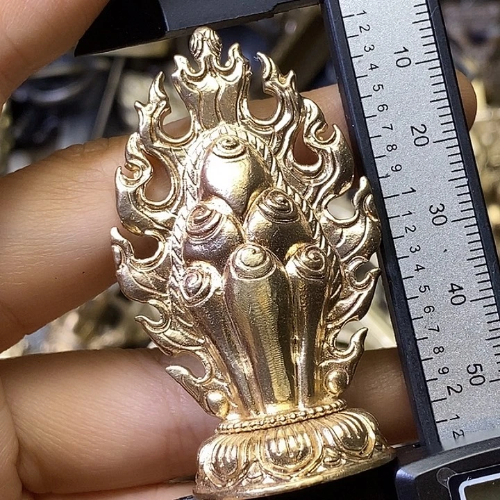 青铜小微瑕摩尼宝摆件