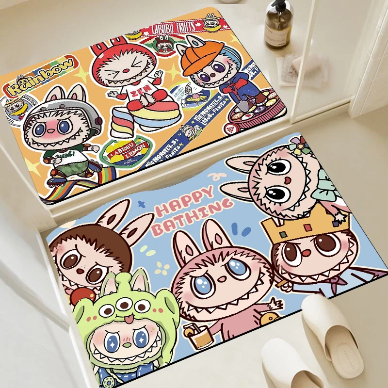 拉布布卡通地毯入户门地垫防滑吸水进门脚垫门口地毯浴室可裁剪