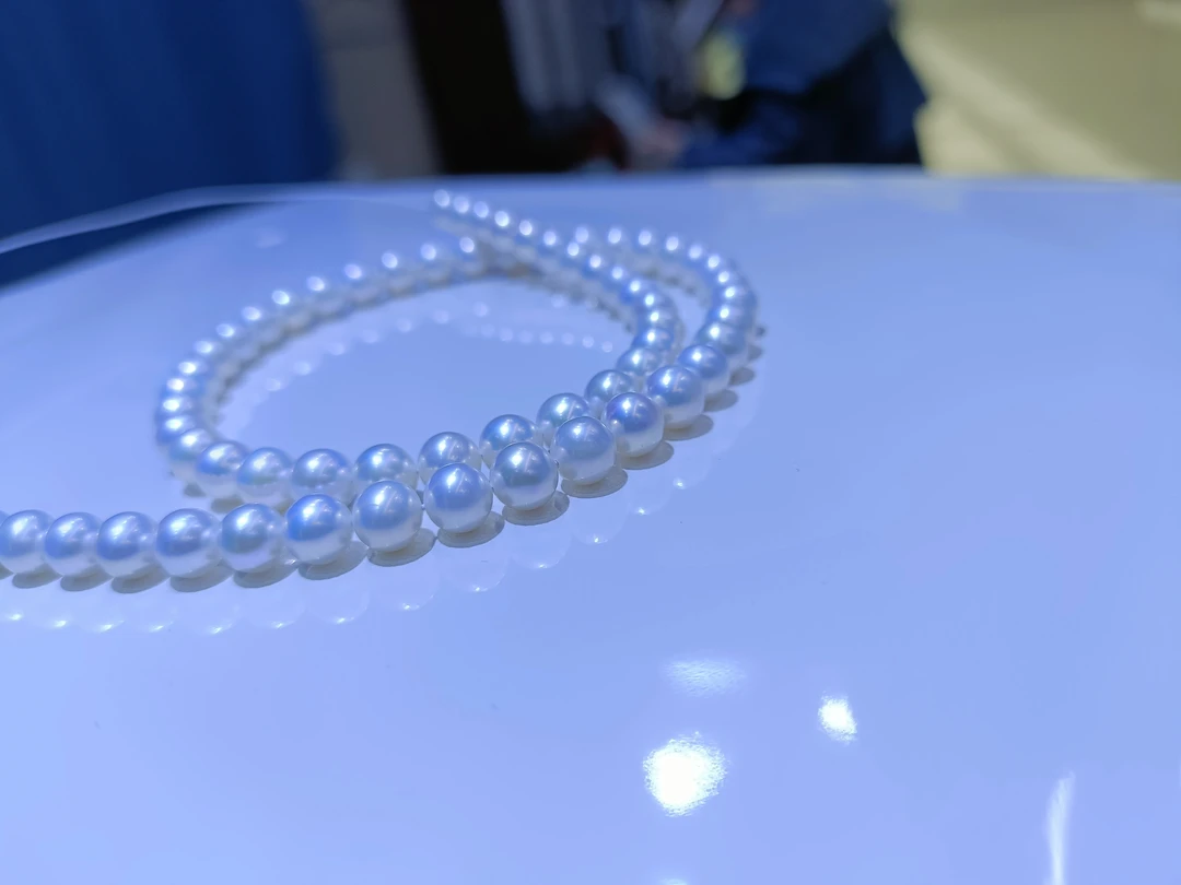 天然淡水珍珠项链  超强光 小珍珠项链尺寸6-7mm 超美超强光