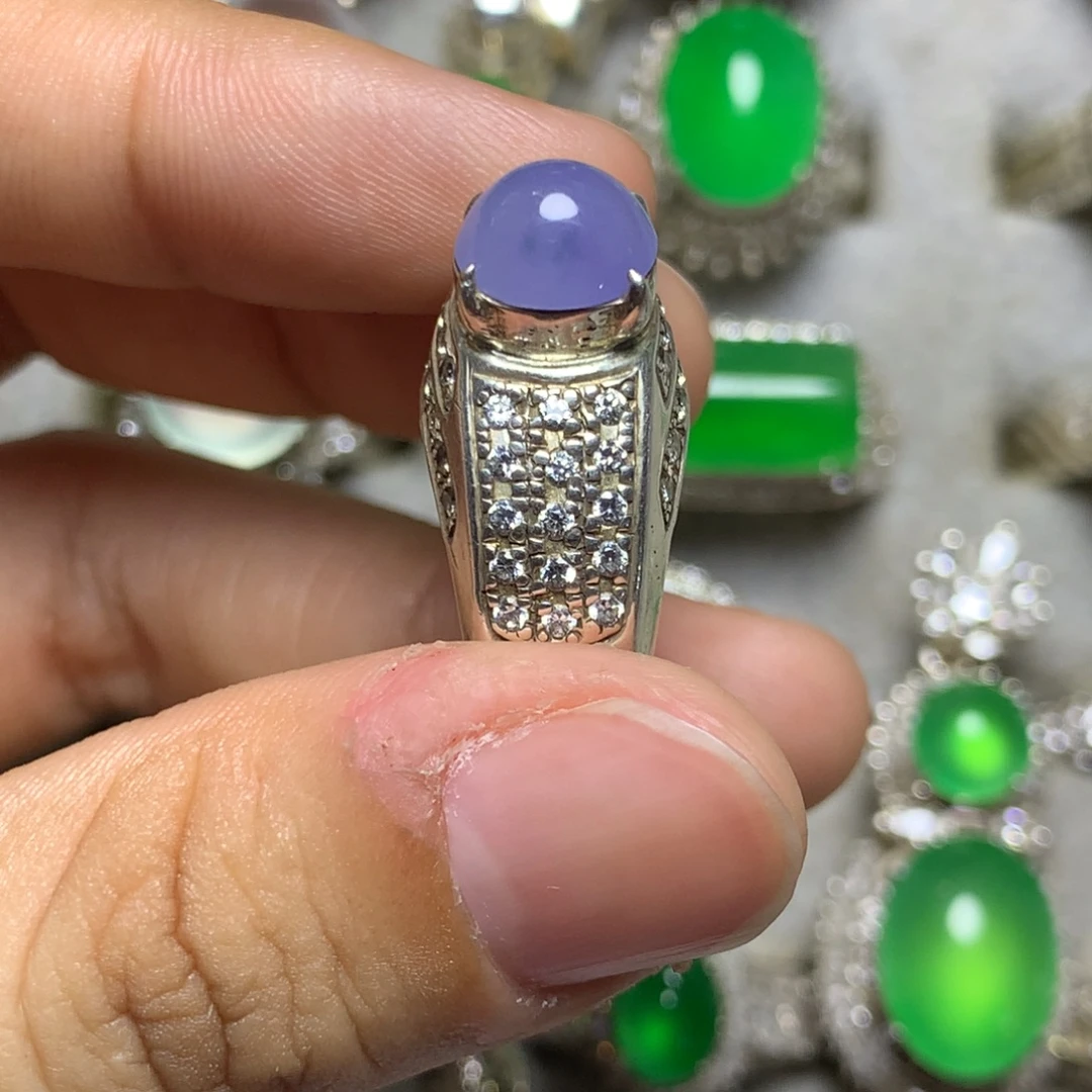 未镶嵌定制翡翠戒面