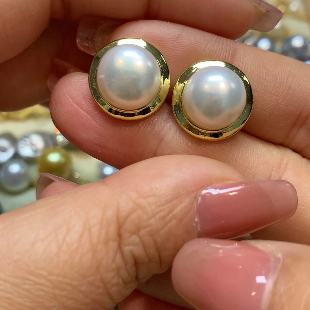淡水珍珠耳饰未镶嵌